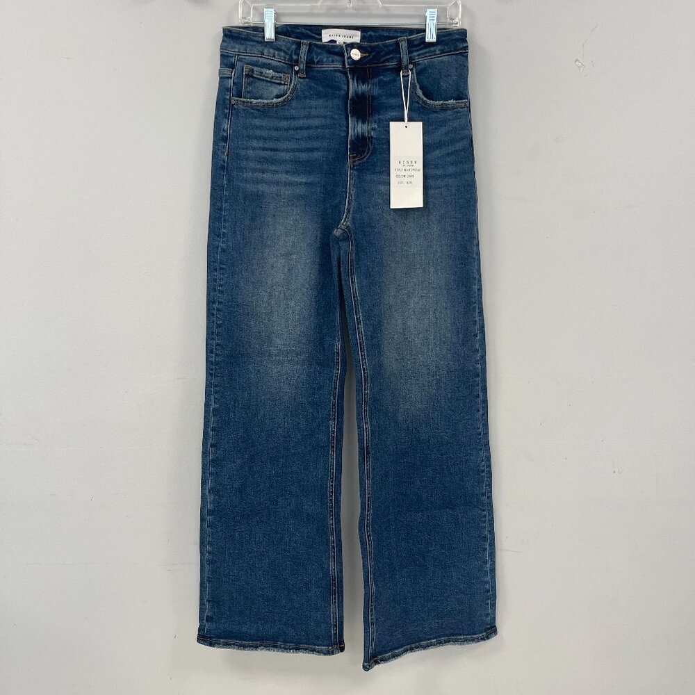 Risen High Rise Straight Leg Jeans in Dark Wash - Size 13 - NWT